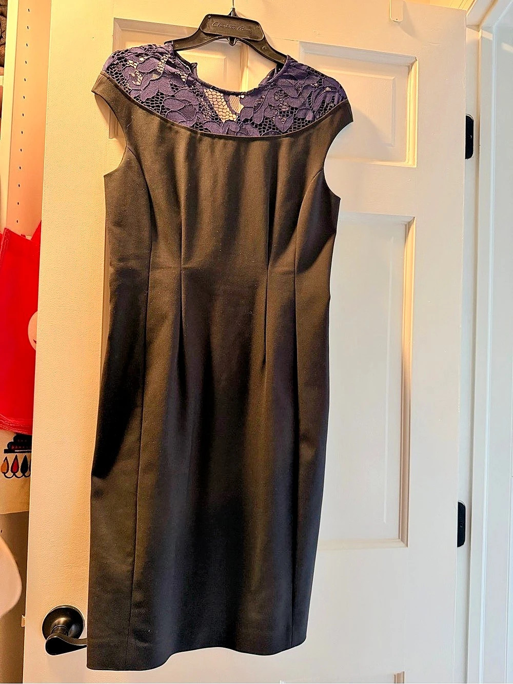 Cynthia Steffe Lace Neck Midi Dress Size 6 Like New